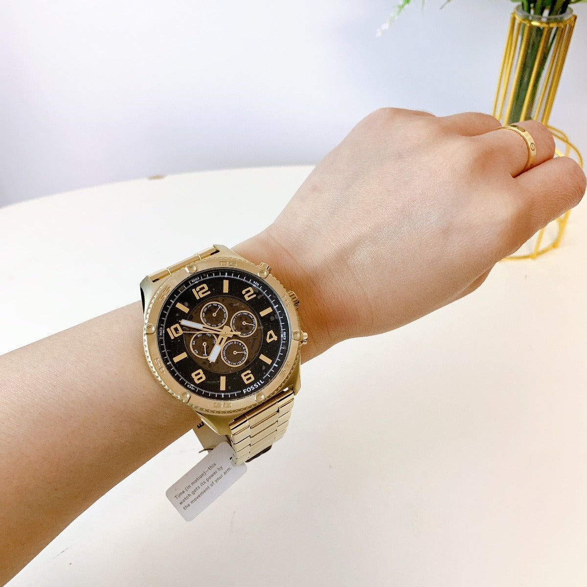 Fossil BQ2667 Brox Automatic Gold-Tone Stainless Steel Watch Fossil BQ2667 Brox Automatic Gold-Tone Stainless Steel Watch